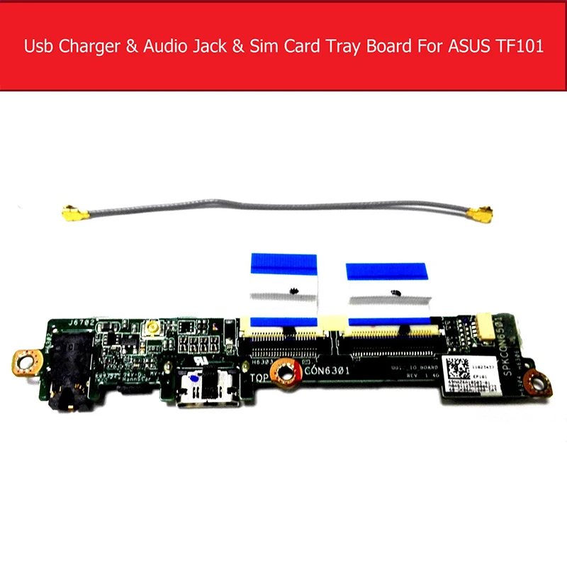 Audio Jack & usb charger & sim card tray board For ASUS Eee Pad TF101 EP101 Usb charging Sim card adapter board Replacement
Audio Jack & usb charger & sim card tray board For ASUS Eee Pad TF101 EP101 Usb charging Sim card adapter board Replacement