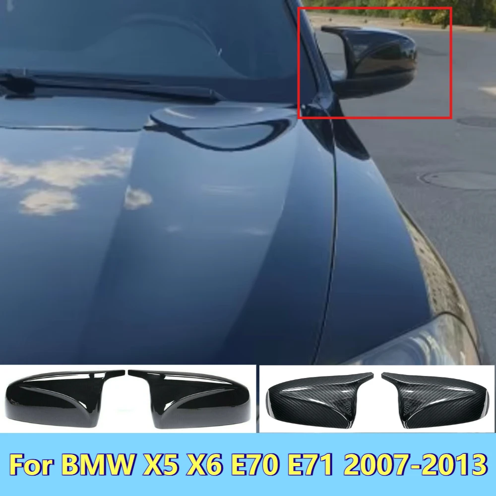 2x Mirror Cover X5 X6 Car Side Rearview Mirror Cap Cover New Carbon Fiber/ABS Shell Replacement For BMW X5 X6 E70 E71 2007-2013
2x Mirror Cover X5 X6 Car Side Rearview Mirror Cap Cover New Carbon Fiber/ABS Shell Replacement For BMW X5 X6 E70 E71 2007-2013