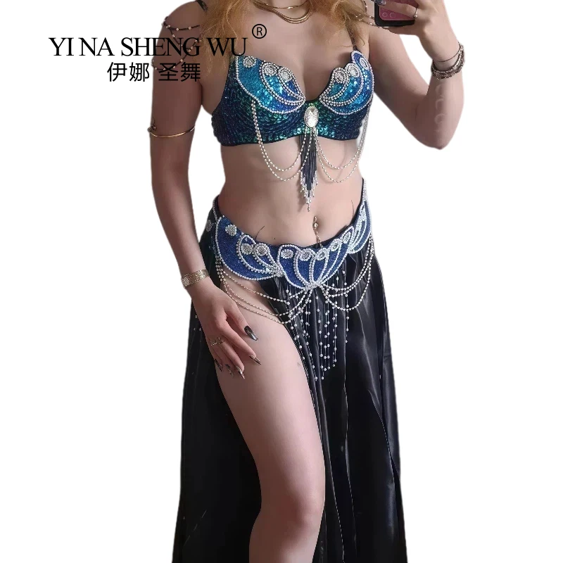Luxury Crystal Chain Tassel Belly Dance 2Pcs Set Sequins Rhinestone Bra Hip Belt Women Oriental Dance Competition Carnival Outfi
Luxury Crystal Chain Tassel Belly Dance 2Pcs Set Sequins Rhinestone Bra Hip Belt Women Oriental Dance Competition Carnival Outfi