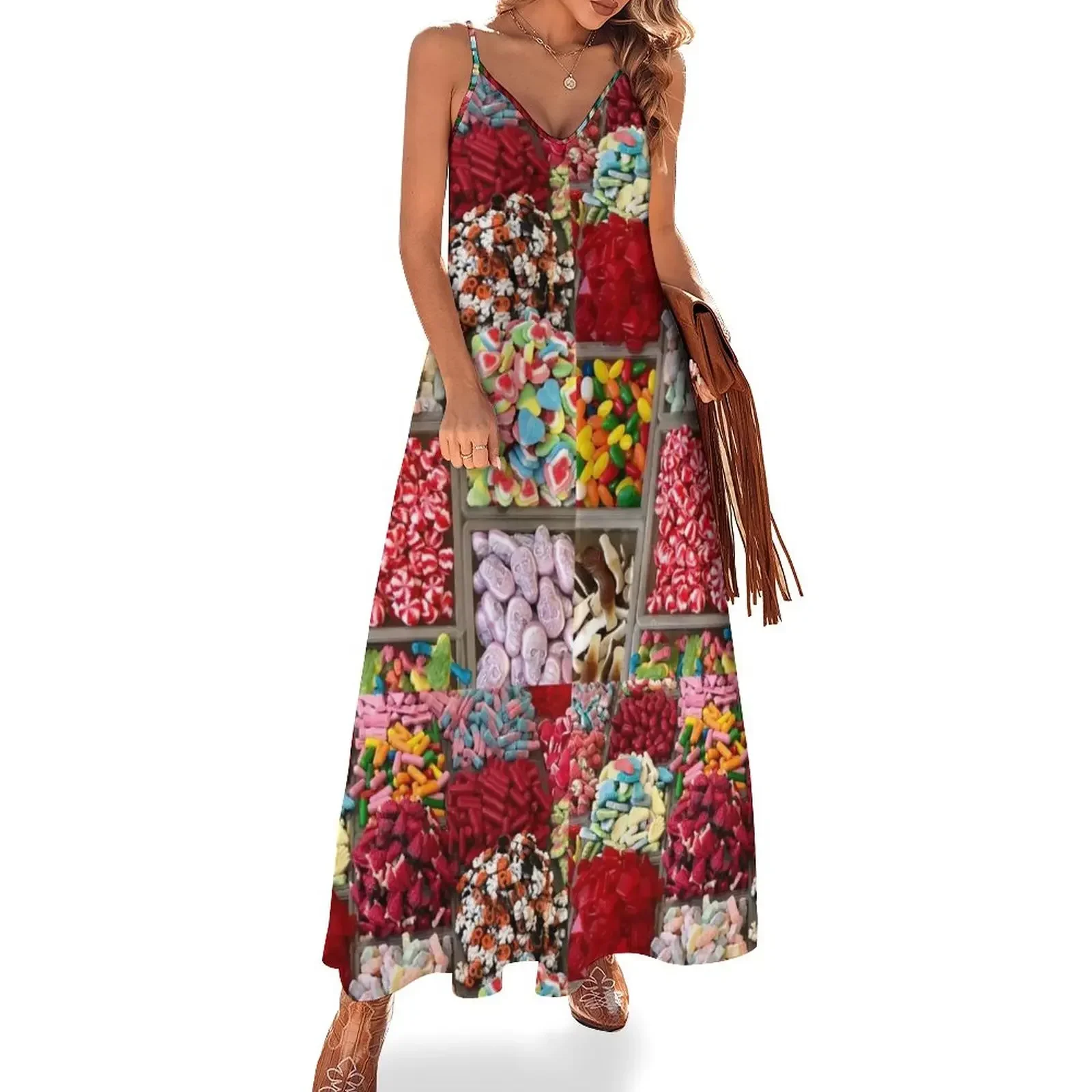 Colorful Candy Store Sleeveless Dress dress summer elegant and pretty women's dresses Dress
Colorful Candy Store Sleeveless Dress dress summer elegant and pretty women's dresses Dress