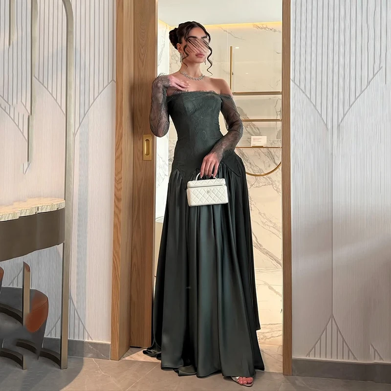 Thinyfull Formal Maxi A-Line Prom Evening Dresses Long Sleeve Lace Strapless Party Dress 2026 Cocktail Ball Prom Gown Customized
Thinyfull Formal Maxi A-Line Prom Evening Dresses Long Sleeve Lace Strapless Party Dress 2026 Cocktail Ball Prom Gown Customized