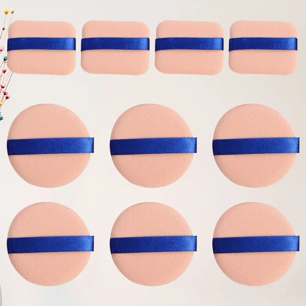 10PCS Powder Puff Dry and Wet Dual-Use Makeup Foundation Mat Sponge Loose Powder Puff with Ribbon (4PCS Square/6PCS
10PCS Powder Puff Dry and Wet Dual-Use Makeup Foundation Mat Sponge Loose Powder Puff with Ribbon (4PCS Square/6PCS