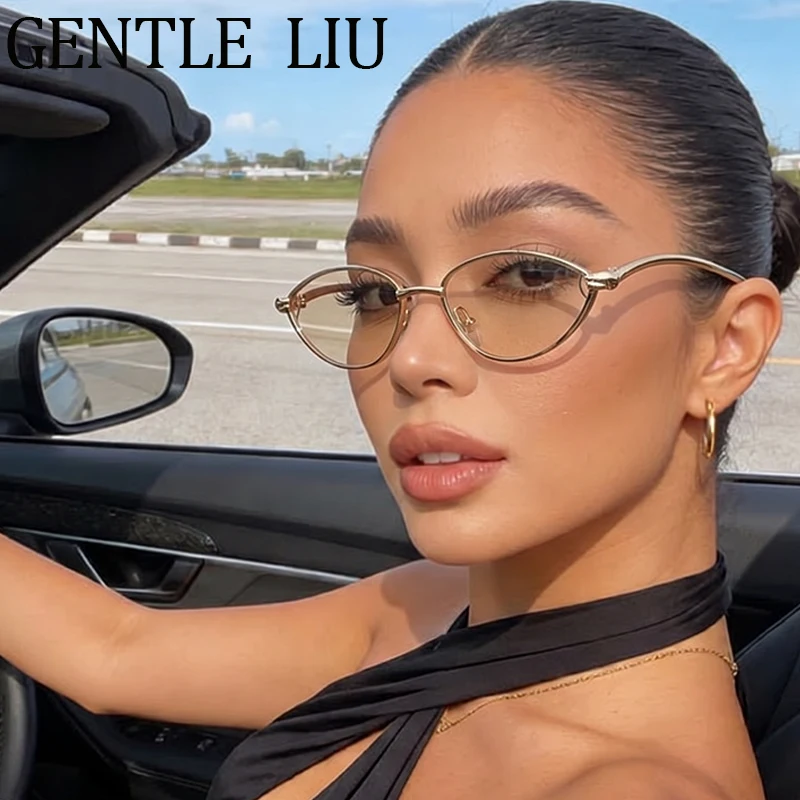 Sexy Cat Eye Y2K Punk 90S Sunglasses Women 2026 Luxury Brand Vintage Oval Small Metal Frame Sun Glasses Ladies Shades Outdoor
Sexy Cat Eye Y2K Punk 90S Sunglasses Women 2026 Luxury Brand Vintage Oval Small Metal Frame Sun Glasses Ladies Shades Outdoor