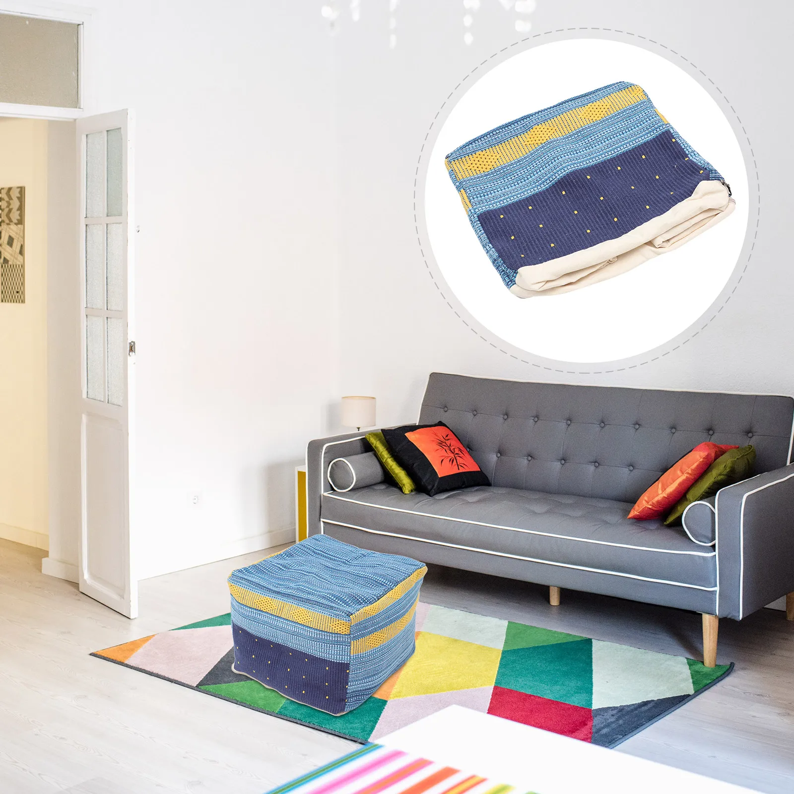 Creative Mat Blue Star Cover Removable Seat Pad Home Use Cotton Linen Material Thick Weave Meditation Square
Creative Mat Blue Star Cover Removable Seat Pad Home Use Cotton Linen Material Thick Weave Meditation Square