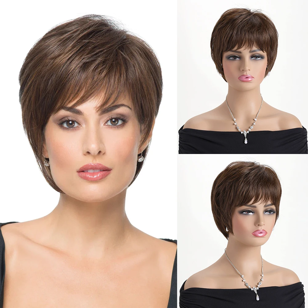 10 Inch Synthetic Wig Natural Wigs For Women Short Curly Brown Wig Daily Halloween and Christmas Party Heat Resistant Hair
10 Inch Synthetic Wig Natural Wigs For Women Short Curly Brown Wig Daily Halloween and Christmas Party Heat Resistant Hair