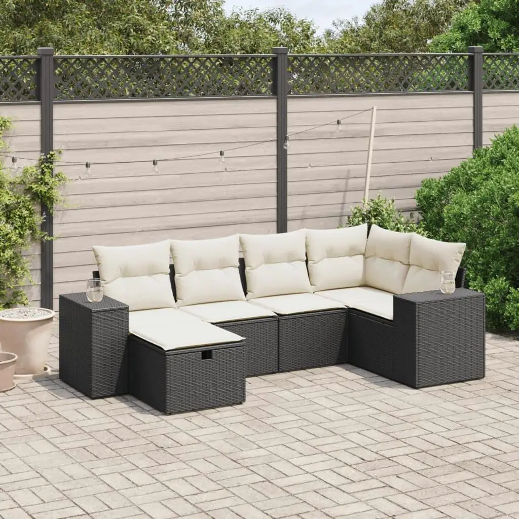Large Modular Black Poly Rattan Garden Sofa Set Outdoor Patio Furniture Comfortable Seating Relaxation Space Saving Design 
Large Modular Black Poly Rattan Garden Sofa Set Outdoor Patio Furniture Comfortable Seating Relaxation Space Saving Design
