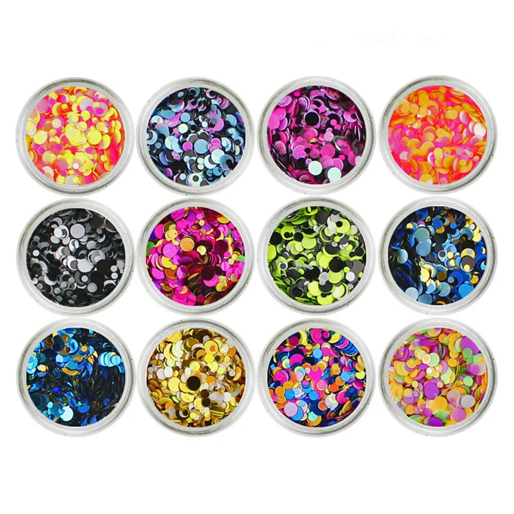 1 Set of Manicure Round Shining Pieces Mixed Colorful Shining Pieces for Home Store (12 Kinds of Color)
1 Set of Manicure Round Shining Pieces Mixed Colorful Shining Pieces for Home Store (12 Kinds of Color)