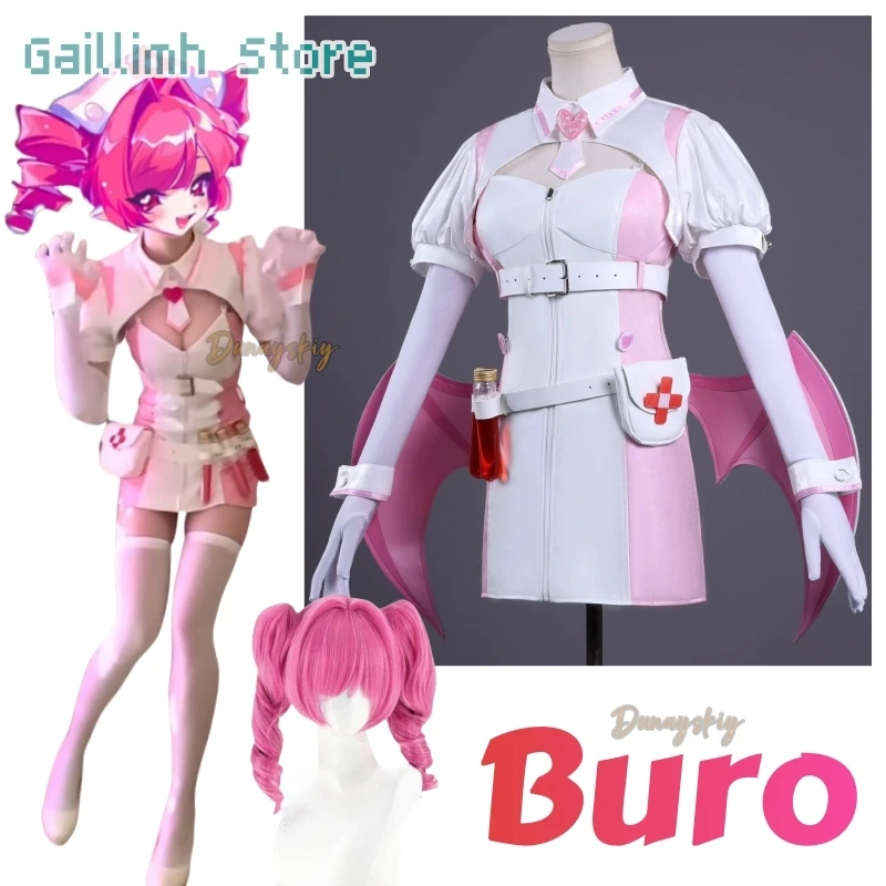 Buro Косплей disfraz Виртуальный Идол Косплей Аниме Медсестра Топ Юбка Cos MuseDash disfraz Маскировка для Хэллоуина Для Взрослых Женщин
Buro Косплей disfraz Виртуальный Идол Косплей Аниме Медсестра Топ Юбка Cos MuseDash disfraz Маскировка для Хэллоуина Для Взрослых Женщин