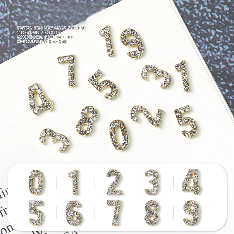 5PCS/LOT nail art rhinestones digital numbers Zero to Nine gold alloy zircon dimond DIY manicure decoration water gems ML005
5PCS/LOT nail art rhinestones digital numbers Zero to Nine gold alloy zircon dimond DIY manicure decoration water gems ML005