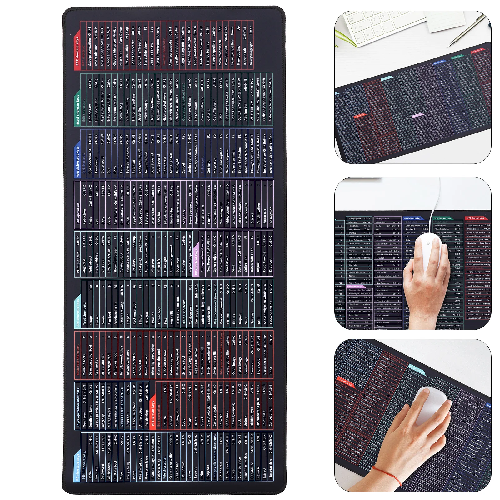 Rubber Mouse Keyboard Mat Large Desk Mat Non-Slip Computer Desk Pad Keys Anti-Slip Desktop Pad For Keyboard Mouse
Rubber Mouse Keyboard Mat Large Desk Mat Non-Slip Computer Desk Pad Keys Anti-Slip Desktop Pad For Keyboard Mouse