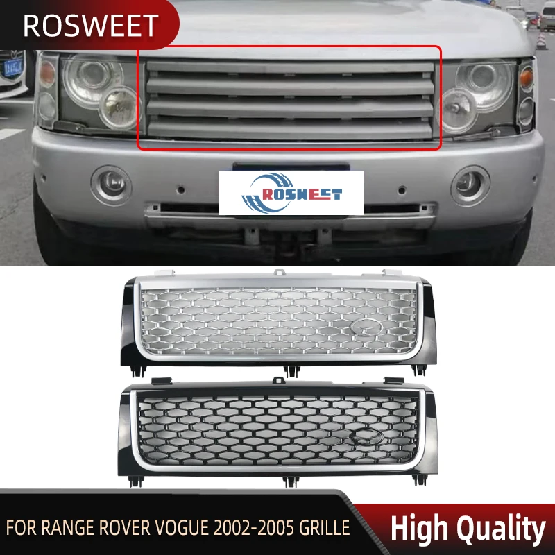 Car Mesh Grill Black Frame Racing Grills For Land Rover Range Rover Vogue 2002-2005 Front Bumper Grille
Car Mesh Grill Black Frame Racing Grills For Land Rover Range Rover Vogue 2002-2005 Front Bumper Grille