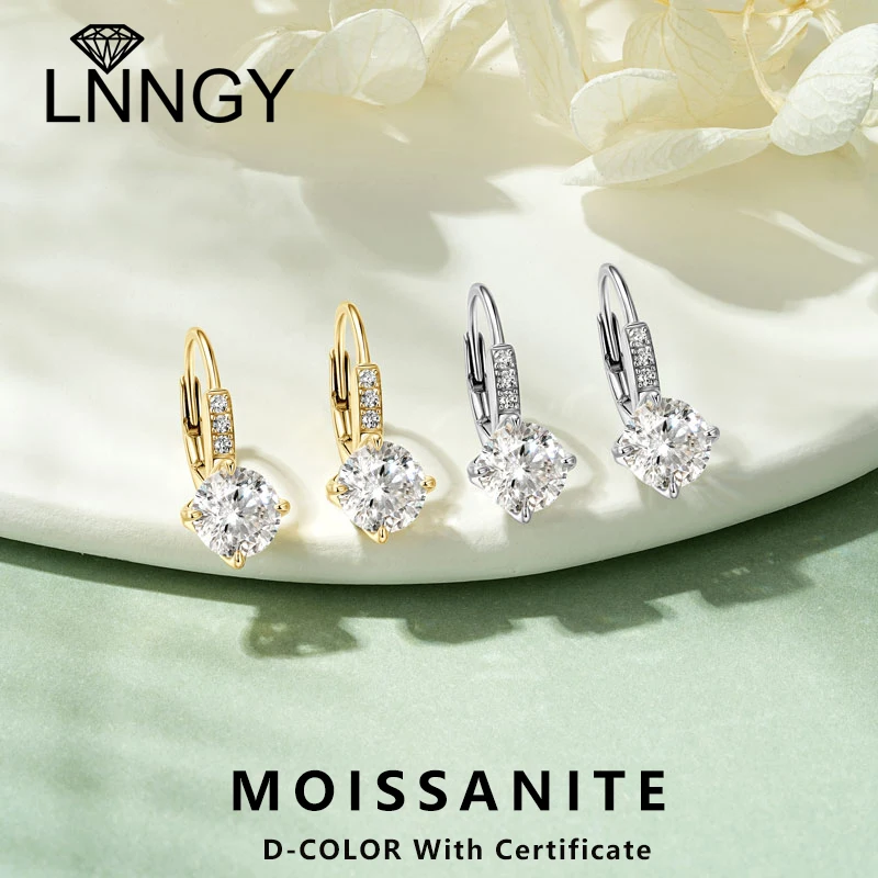 Lnngy Certified D Color 6.5mm Moissanite Huggie Earring Brinco Prata 925 Sterling Silver Hoop Earrings For Women Jewelry Gift
Lnngy Certified D Color 6.5mm Moissanite Huggie Earring Brinco Prata 925 Sterling Silver Hoop Earrings For Women Jewelry Gift