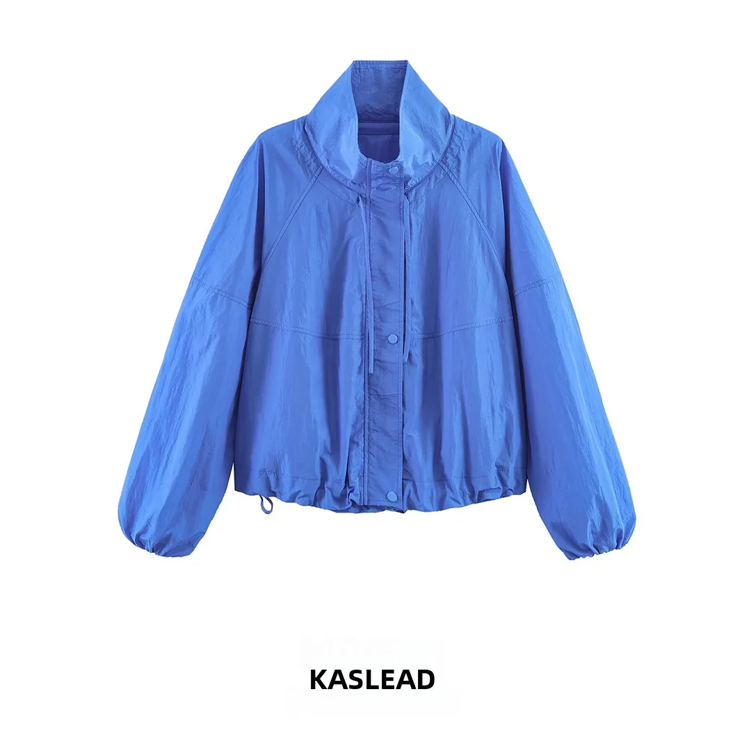 KASLEAD New Fashionable Simple Nylon Jacket Women's Street Style Long Sleeve Button Closure Polyester Fiber Summer Outerwear
KASLEAD New Fashionable Simple Nylon Jacket Women's Street Style Long Sleeve Button Closure Polyester Fiber Summer Outerwear