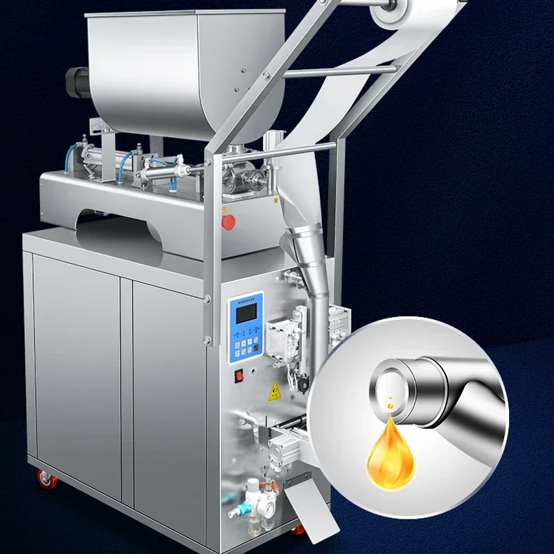 PBOBP Automatic Liquid Chili Paste Packaging Machine Oil Sauce Filling Honey Seasoning Material Water Sealing Packing Machine
PBOBP Automatic Liquid Chili Paste Packaging Machine Oil Sauce Filling Honey Seasoning Material Water Sealing Packing Machine
