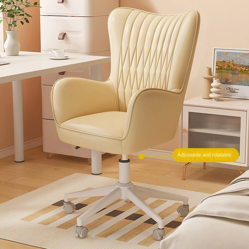 Компьютерное кресло для домашнего кабинета, офиса, мягкое и удобное, вращающееся кресло с регулировкой подъема 9 см, латексная подушка сиденья, тормозные колеса
Компьютерное кресло для домашнего кабинета, офиса, мягкое и удобное, вращающееся кресло с регулировкой подъема 9 см, латексная подушка сиденья, тормозные колеса