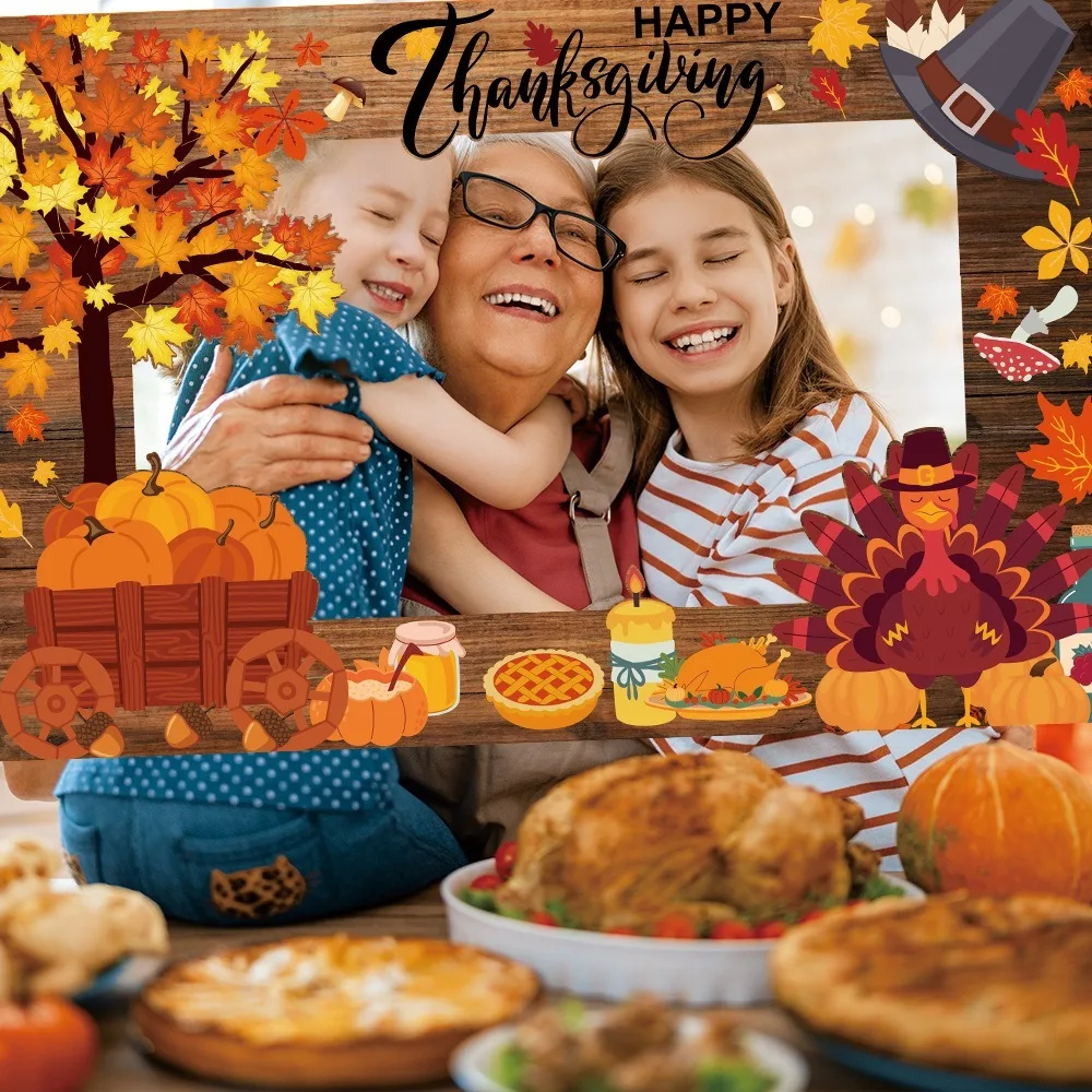 21pcs Cartoon Thanksgiving Photobooth Prop Mask Glasses Party Paper Frame Pumpkin Turkey Autumn Leaves Handheld Frame Prop
21pcs Cartoon Thanksgiving Photobooth Prop Mask Glasses Party Paper Frame Pumpkin Turkey Autumn Leaves Handheld Frame Prop