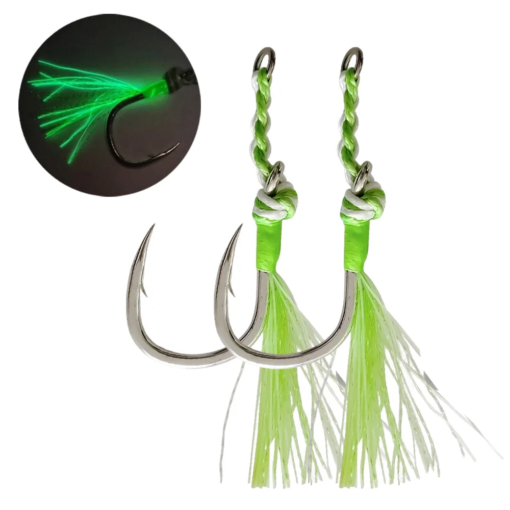 Glow Single Fishing Hooks 1/0-8/0 5X Jigs Hooks BKK Heavy Duty Jigging Carbon Hooks Saltwater Fishing Hooks
Glow Single Fishing Hooks 1/0-8/0 5X Jigs Hooks BKK Heavy Duty Jigging Carbon Hooks Saltwater Fishing Hooks