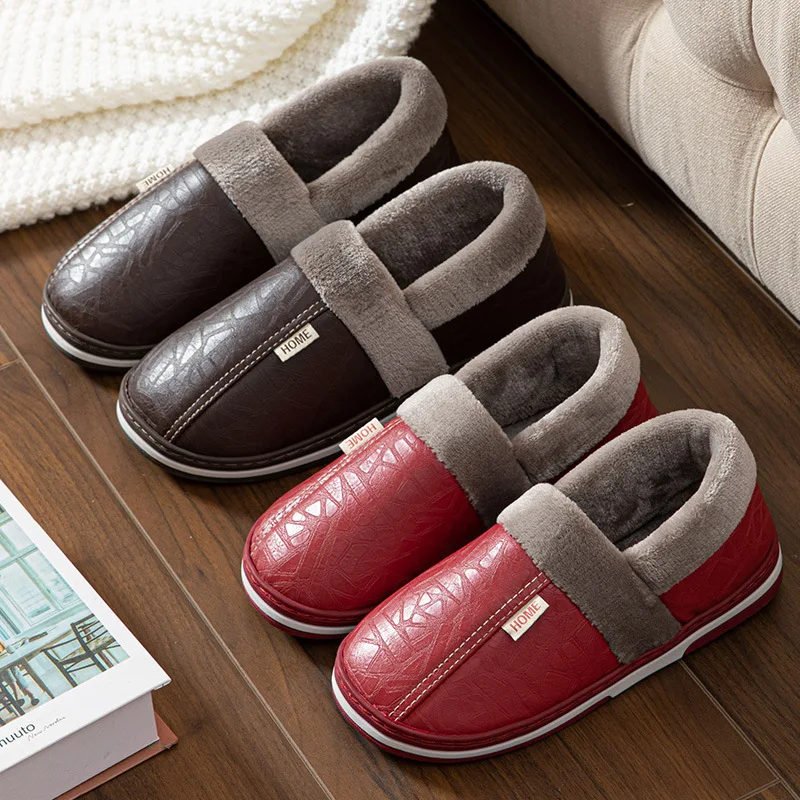 Waterproof Indoor Men's Slippers Cotton Anti-Slip Wear-Resistant Large Size Winter Home Use Warmth Maintaining Slip-Resistant
Waterproof Indoor Men's Slippers Cotton Anti-Slip Wear-Resistant Large Size Winter Home Use Warmth Maintaining Slip-Resistant