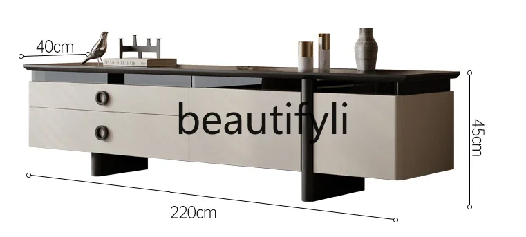 Modern simple TV cabinet coffee table small apartment living room household solid wood cream wind storage storage
Modern simple TV cabinet coffee table small apartment living room household solid wood cream wind storage storage