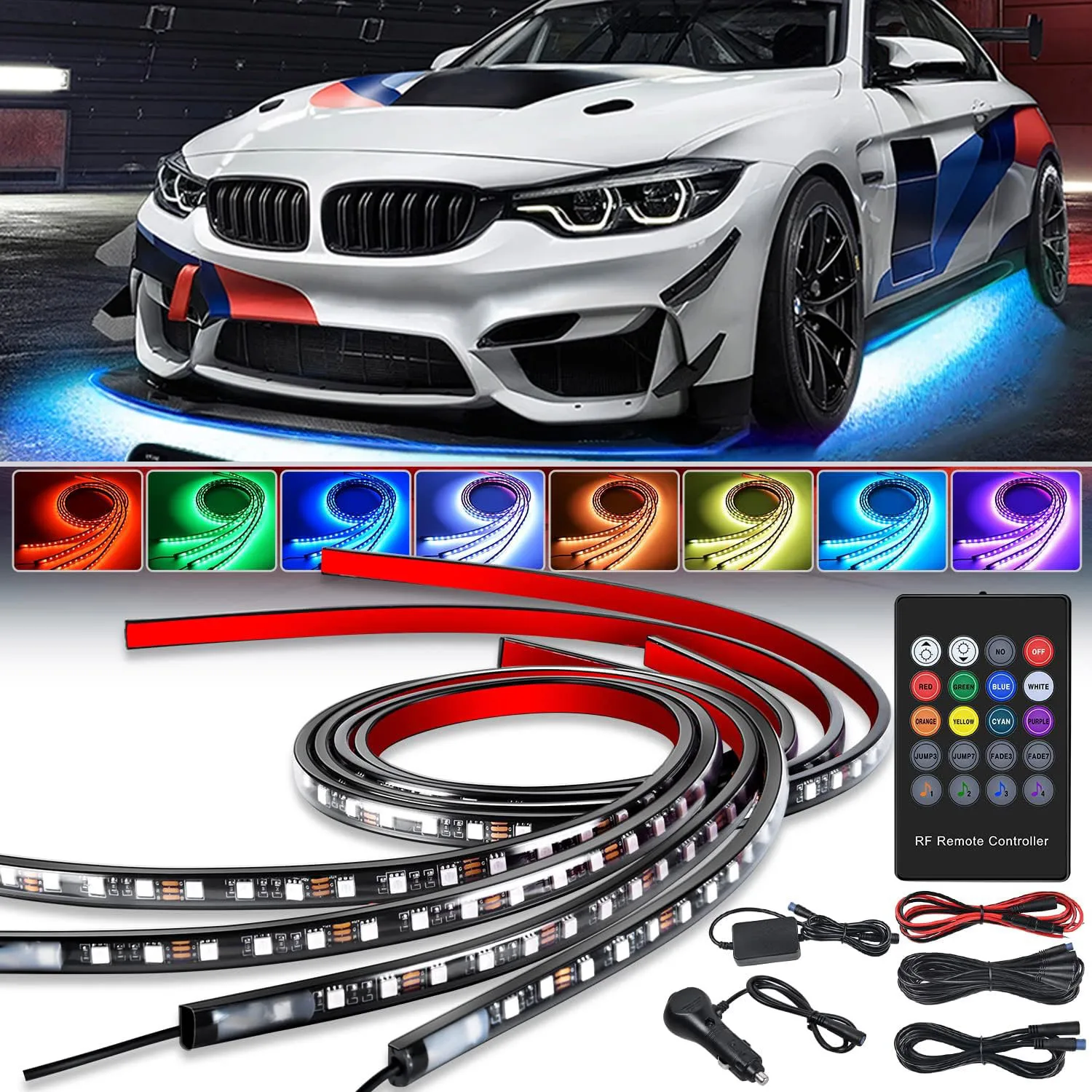 Neon LED RGB Car Underglow Bottom Light Remote/APP Control Waterproof Underbody Lamp Strip For BMW 3 Series M3 E36 E46 E90 E91
Neon LED RGB Car Underglow Bottom Light Remote/APP Control Waterproof Underbody Lamp Strip For BMW 3 Series M3 E36 E46 E90 E91