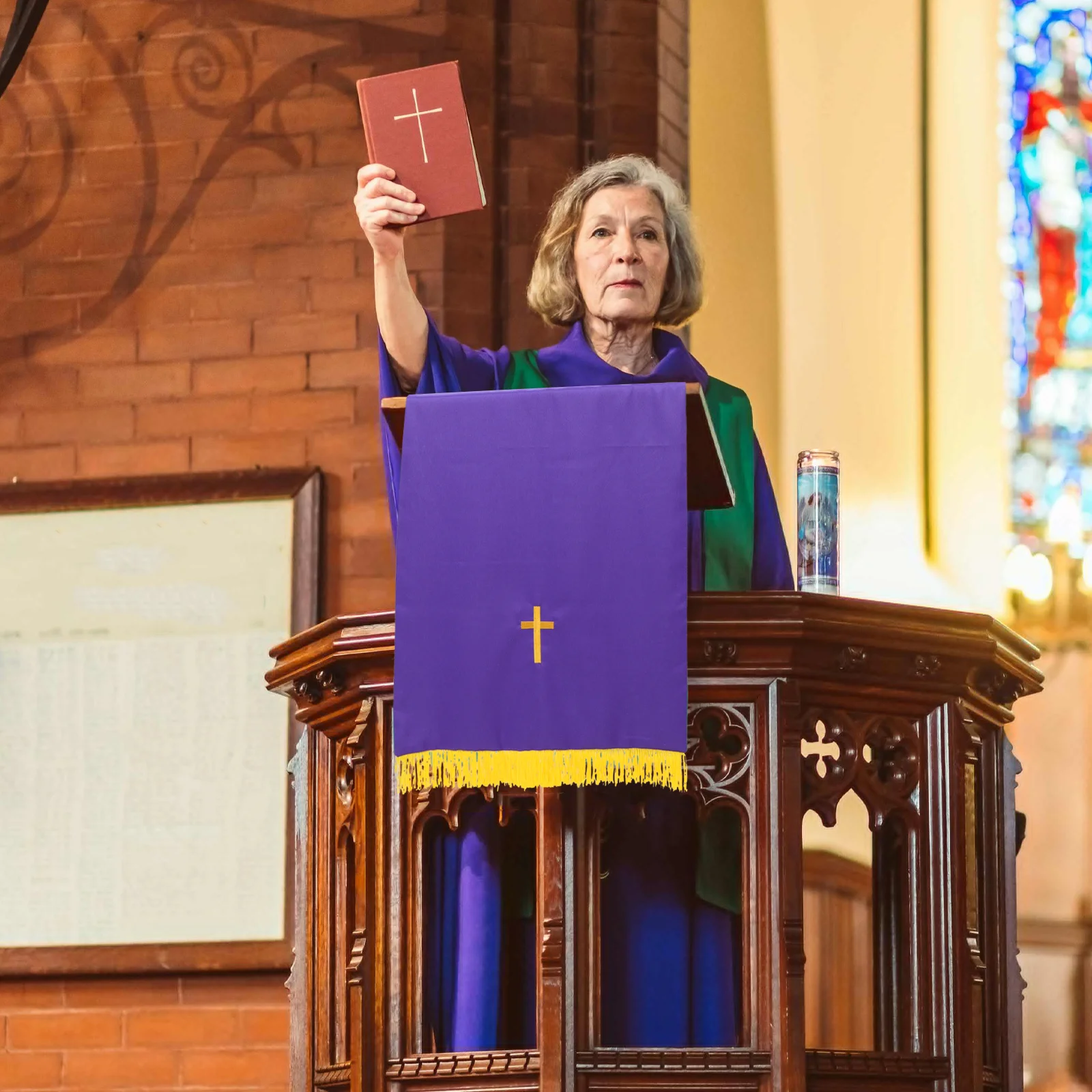 Liturgical Fabric Set for Church Reversible Pulpit Antependium and Altar Frontal Elegant Embroidery Communion Table Covering
Liturgical Fabric Set for Church Reversible Pulpit Antependium and Altar Frontal Elegant Embroidery Communion Table Covering