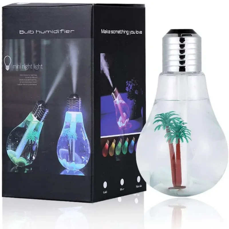 Bulb Humidifier 400ml USB Air Humidifier Colorful LED Night Lamp Essential Oil Diffuser Office
Bulb Humidifier 400ml USB Air Humidifier Colorful LED Night Lamp Essential Oil Diffuser Office
