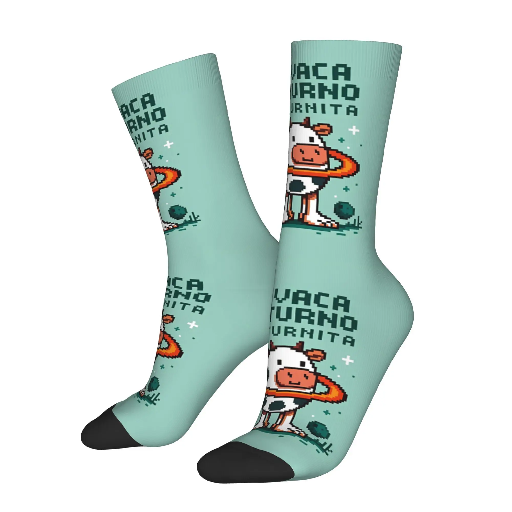 Vintage La Vaca Saturno Saturnita Pixel Men's Socks Italian Brainrot Meme Unisex Street Style Happy Crew Sock Gift
Vintage La Vaca Saturno Saturnita Pixel Men's Socks Italian Brainrot Meme Unisex Street Style Happy Crew Sock Gift