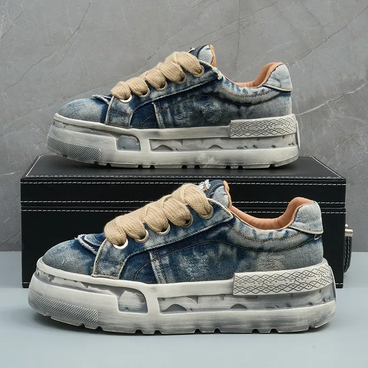 Men's 2026 Spring and Summer New Fashion Comfortable Retro Trend Casual Washed Denim Popular Versatile Sports Shoes
Men's 2026 Spring and Summer New Fashion Comfortable Retro Trend Casual Washed Denim Popular Versatile Sports Shoes