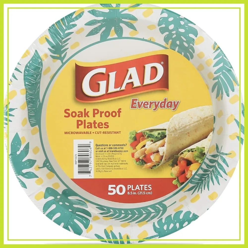 Palm Leaf Disposable Paper Plates, 8.5 Inch, 50 Count, Soak Proof, Cut Resistant, Microwave Safe for Parties & Picnics
Palm Leaf Disposable Paper Plates, 8.5 Inch, 50 Count, Soak Proof, Cut Resistant, Microwave Safe for Parties & Picnics
