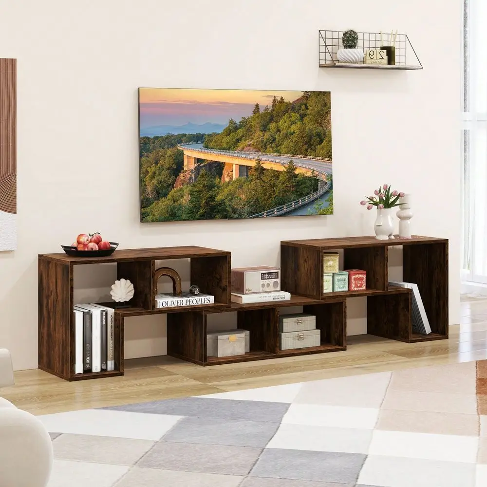 TV Stand For TVs Up To 65 Console Entertainment Center Bookcase Shelves White Brown Black Black Wood
TV Stand For TVs Up To 65 Console Entertainment Center Bookcase Shelves White Brown Black Black Wood