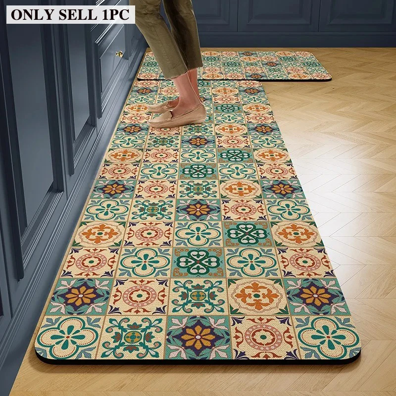 Kitchen Floor Mat PVC Leather Waterproof Oil-proof Non-slip Rug Spring Floral Long Carpet Home Decor Rugs Alfombra De Cocina
Kitchen Floor Mat PVC Leather Waterproof Oil-proof Non-slip Rug Spring Floral Long Carpet Home Decor Rugs Alfombra De Cocina