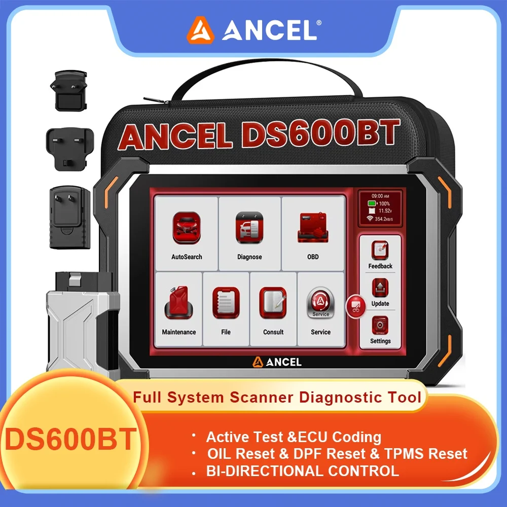 Automotive Scanner All System Car Diagnostic Tools with BI-DIRECTIONAL CONTROL 34+ Resets DPF OBD2 Scanner Tester ANCEL DS600BT
Automotive Scanner All System Car Diagnostic Tools with BI-DIRECTIONAL CONTROL 34+ Resets DPF OBD2 Scanner Tester ANCEL DS600BT