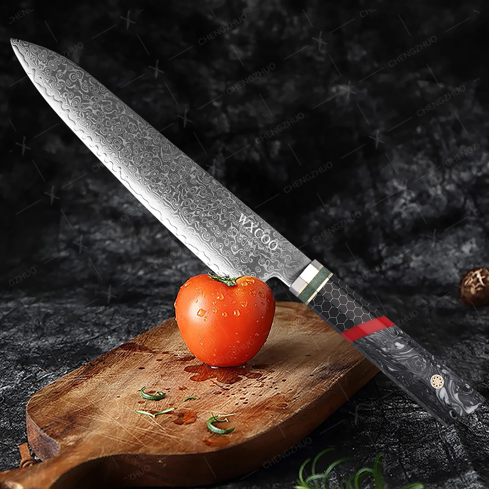 1-6 Piece Knife Set 67 Layers Damascus Steel Kitchen Knives Santoku Chef Knives Utility Slicing Knife Cooking Tools with Box
1-6 Piece Knife Set 67 Layers Damascus Steel Kitchen Knives Santoku Chef Knives Utility Slicing Knife Cooking Tools with Box