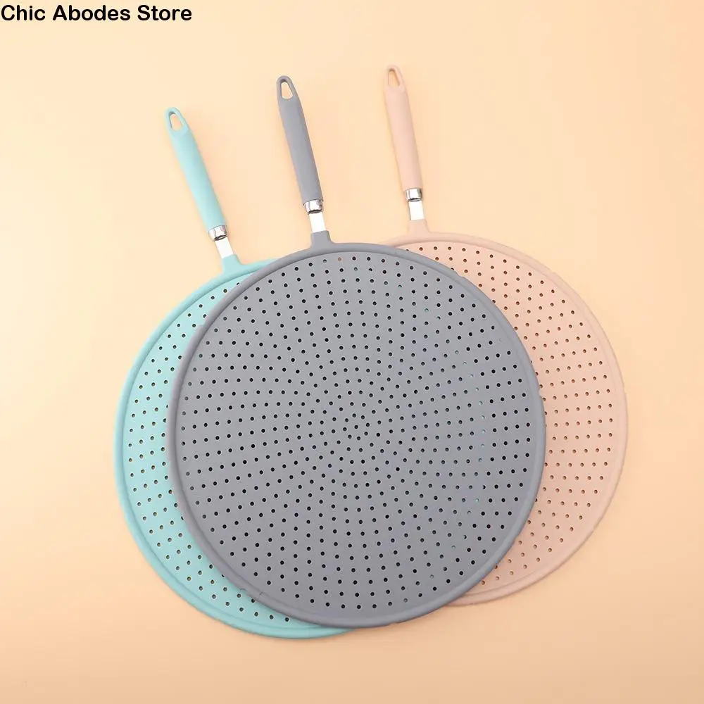Silicone Kitchen Splatter Screen Large Size Long Handle Oil Splash Splatter Screen Hangable Heat-resisting Oil Splash Guard Pot
Silicone Kitchen Splatter Screen Large Size Long Handle Oil Splash Splatter Screen Hangable Heat-resisting Oil Splash Guard Pot