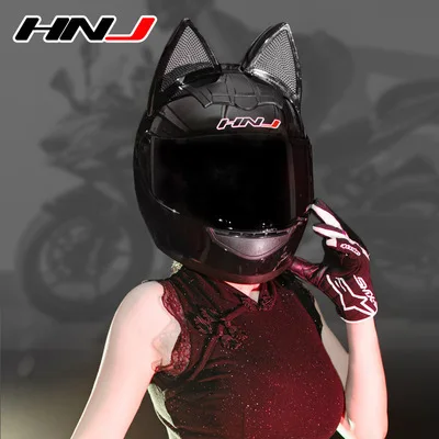 2 Gifts HNJ Full Face bike kask downhill Motorcycle Helmet Moto Cat Ear Helmet Personality Motocross Helmet For Man Women
2 Gifts HNJ Full Face bike kask downhill Motorcycle Helmet Moto Cat Ear Helmet Personality Motocross Helmet For Man Women