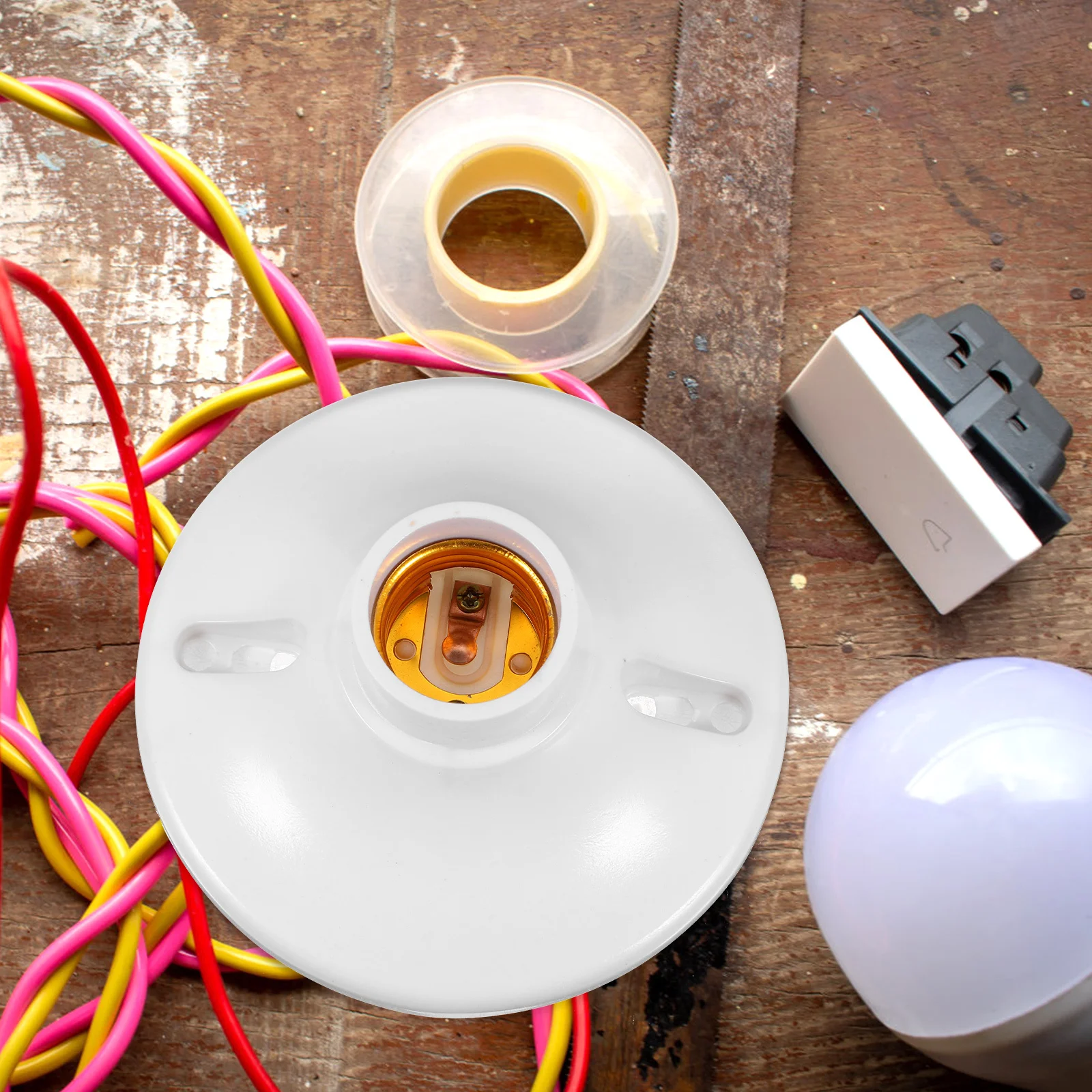 10pcs E27 Bakelite Lamp Bulb Socket Holder Ceiling Light Fitting Durable Replacement For Home Lighting Decor Parts
10pcs E27 Bakelite Lamp Bulb Socket Holder Ceiling Light Fitting Durable Replacement For Home Lighting Decor Parts