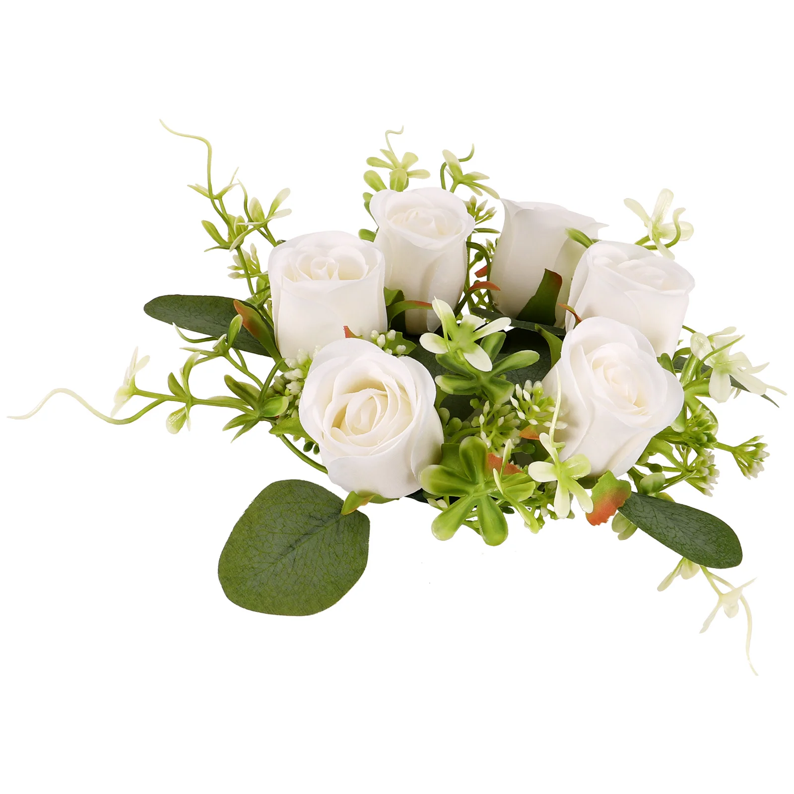 Artificial Rose Wreath Rings Candlestick Table Centerpiece Wedding Decor White Valentine's Day
Artificial Rose Wreath Rings Candlestick Table Centerpiece Wedding Decor White Valentine's Day