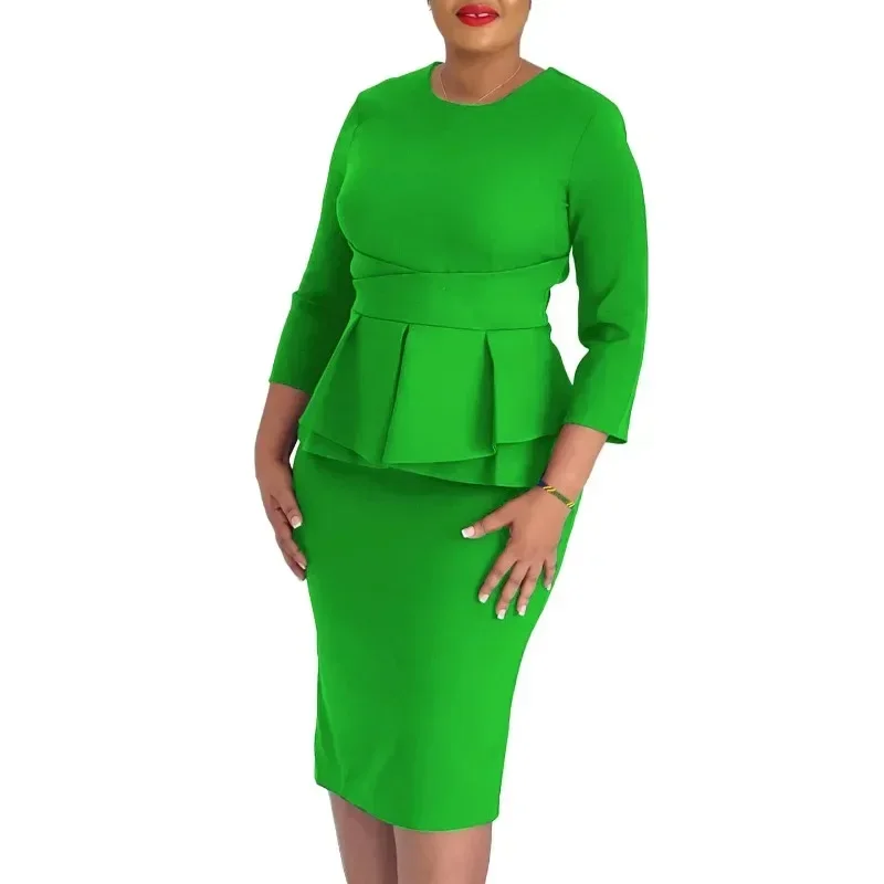 S-3XL 2025 Elegant Dress Women for Wedding Party Africa 3/4 Sleeve Polyester O-neck Polyester Midi Dress Outfits Africa Clothing
S-3XL 2025 Elegant Dress Women for Wedding Party Africa 3/4 Sleeve Polyester O-neck Polyester Midi Dress Outfits Africa Clothing
