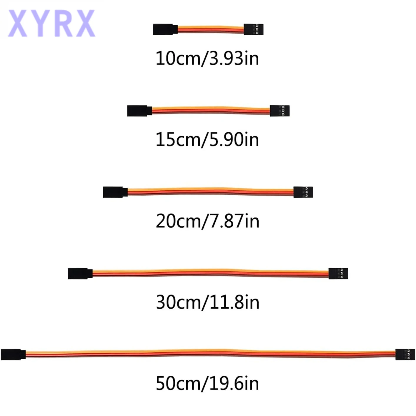 25PCS Servo Extension Lead Wire Cable 5 Sizes 3-Pin Servo Extension Cable Wire Cord Male to Female RC Servo Remote Control Cord
25PCS Servo Extension Lead Wire Cable 5 Sizes 3-Pin Servo Extension Cable Wire Cord Male to Female RC Servo Remote Control Cord