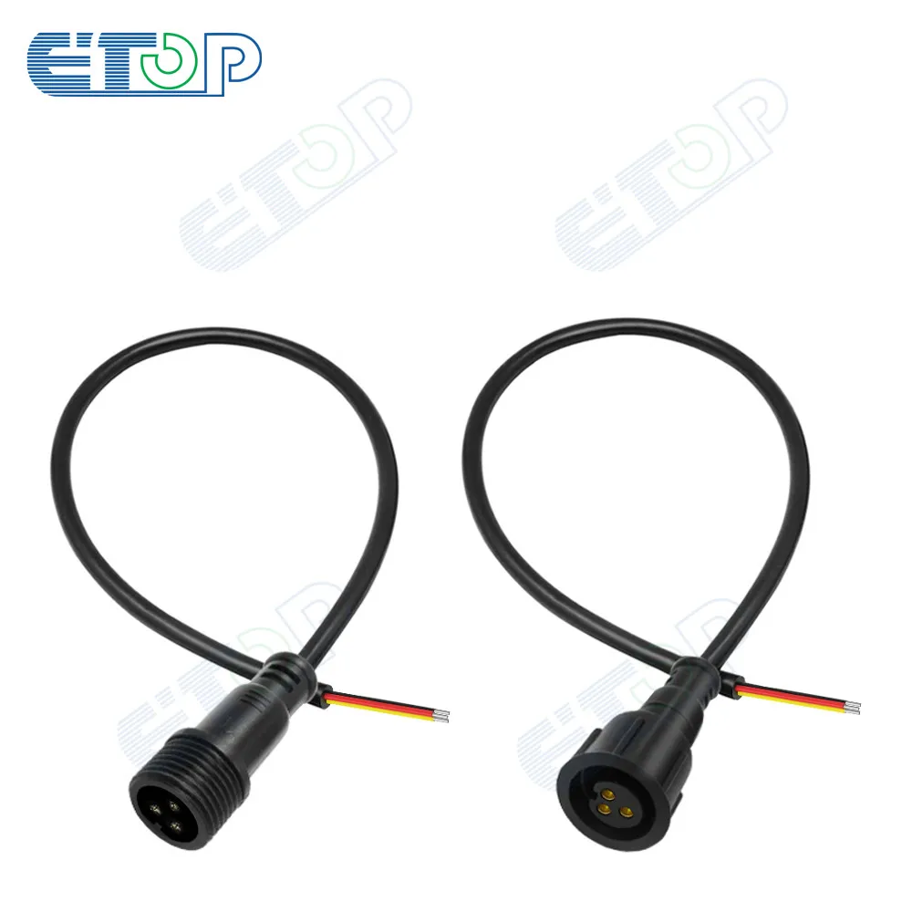 xConnect type Female only or Male only connector 3 Core BLACK Waterproof Connectors 
xConnect type Female only or Male only connector 3 Core BLACK Waterproof Connectors