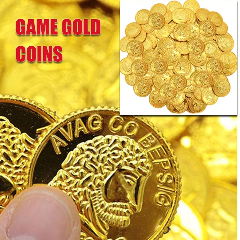 200 Pcs Plastic Gold Coins Pirate Theme Party Supplies Toys Inflatable Game Props Entertainment Funny Fake Decorations for Boys
200 Pcs Plastic Gold Coins Pirate Theme Party Supplies Toys Inflatable Game Props Entertainment Funny Fake Decorations for Boys