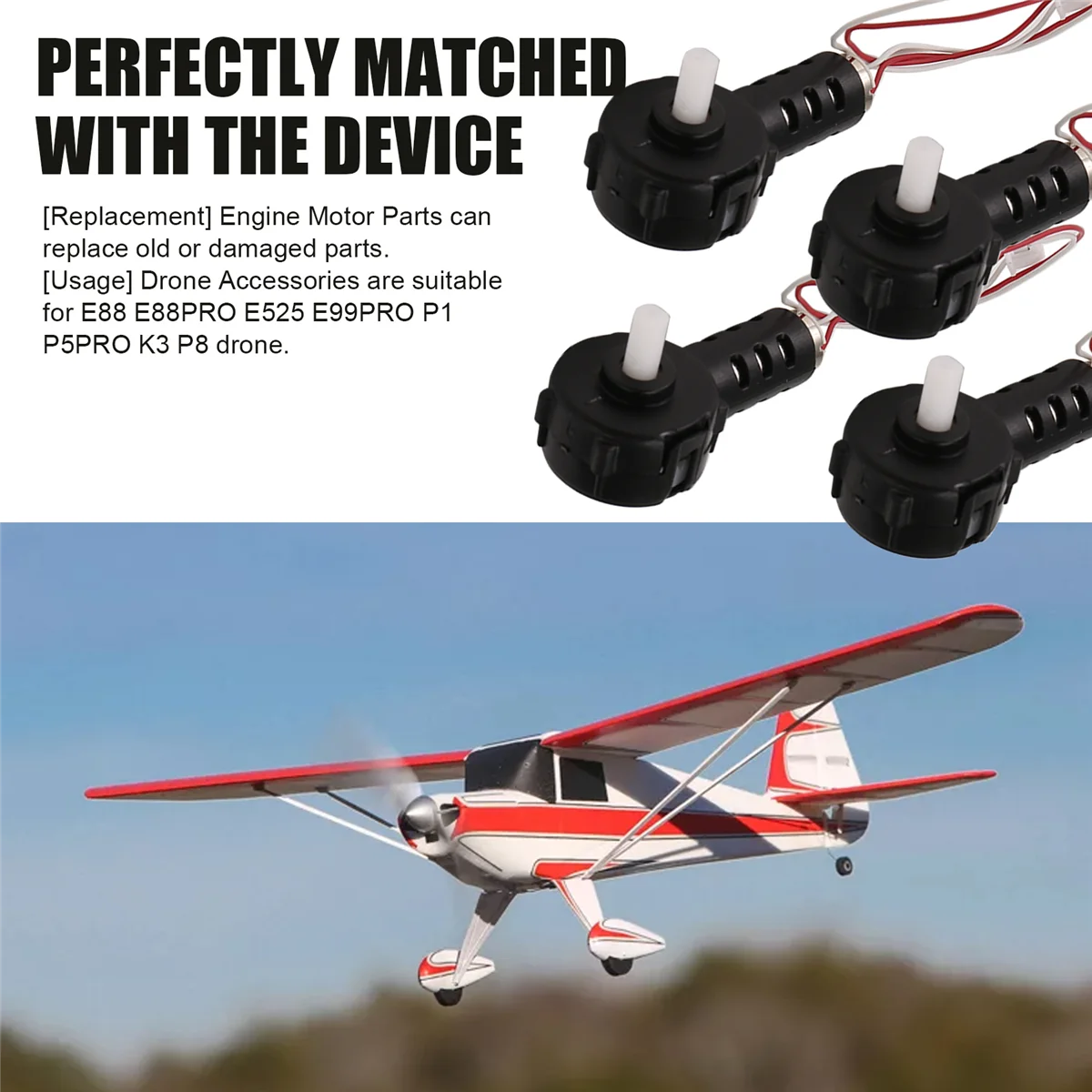 4 шт. компоненты двигателя дрона DIY RC Drone Spart Запчасти для E88 E88pro P8 RC Drone Spart HOT
4 шт. компоненты двигателя дрона DIY RC Drone Spart Запчасти для E88 E88pro P8 RC Drone Spart HOT