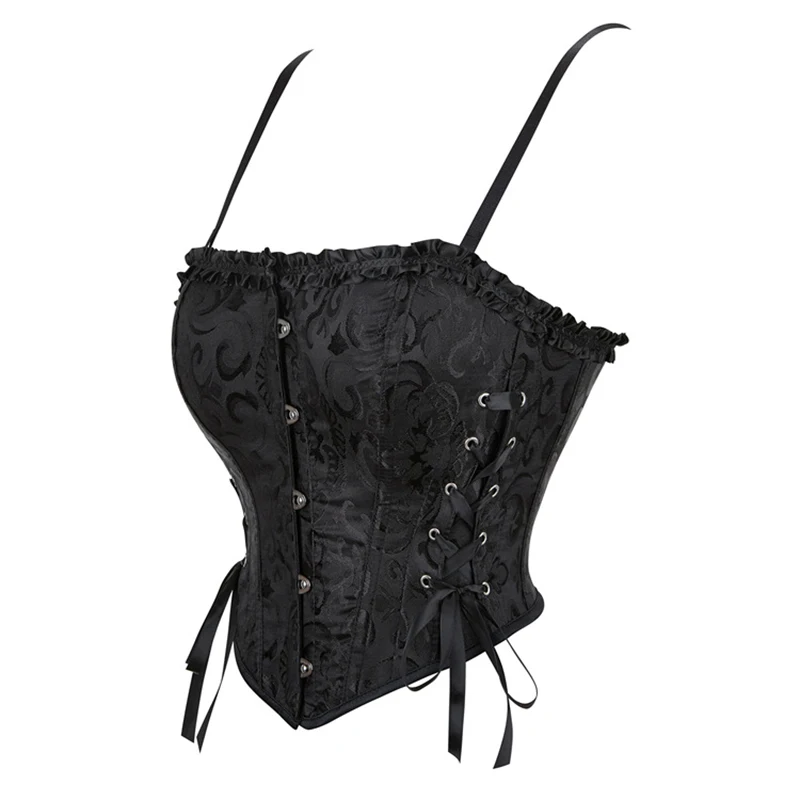 Women Corset Crop Top Overbust Sexy Lace Up Bustier Slimming Body Shaper Short Torso Corselet Vest Black White Color
Women Corset Crop Top Overbust Sexy Lace Up Bustier Slimming Body Shaper Short Torso Corselet Vest Black White Color
