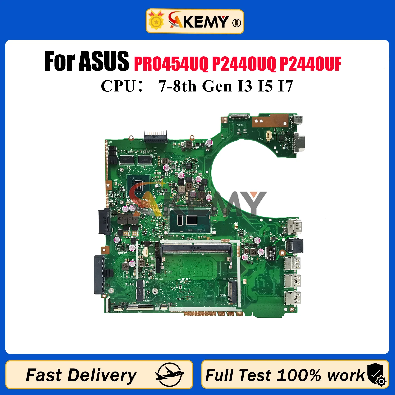 P2440UQ Laptop Motherboard For ASUS ProArt P2440U PRO454UQ P2440UQ P2440UF Notebook Mainboard W/ I3 I5 I7 CPU tests OK fast ship
P2440UQ Laptop Motherboard For ASUS ProArt P2440U PRO454UQ P2440UQ P2440UF Notebook Mainboard W/ I3 I5 I7 CPU tests OK fast ship