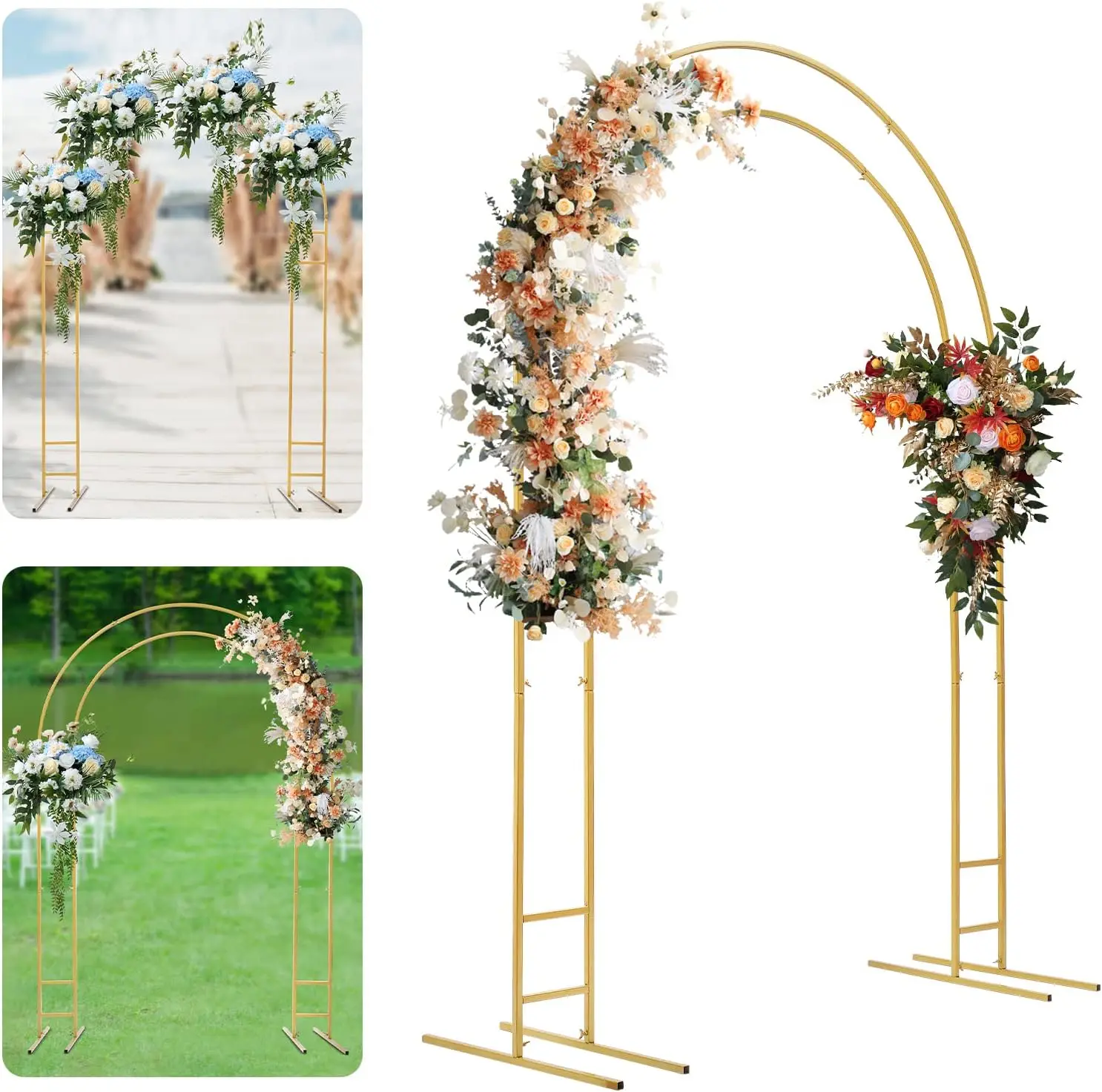 NEW Metal Open Arch Backdrop Stand,7.2FT Double Arch Backdrop Frame W|Base for Ceremony Baby Garden Birthday Party Decoration
NEW Metal Open Arch Backdrop Stand,7.2FT Double Arch Backdrop Frame W|Base for Ceremony Baby Garden Birthday Party Decoration