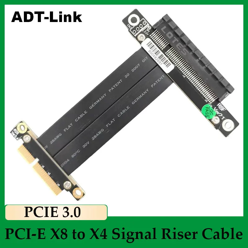Кабель-удлинитель ADT-Link PCI-E x8–x4 поддерживает сетевую карту SSD Карта жесткого диска Адаптер PCIE 3.0 Riser Линия подключения сигнала
Кабель-удлинитель ADT-Link PCI-E x8–x4 поддерживает сетевую карту SSD Карта жесткого диска Адаптер PCIE 3.0 Riser Линия подключения сигнала