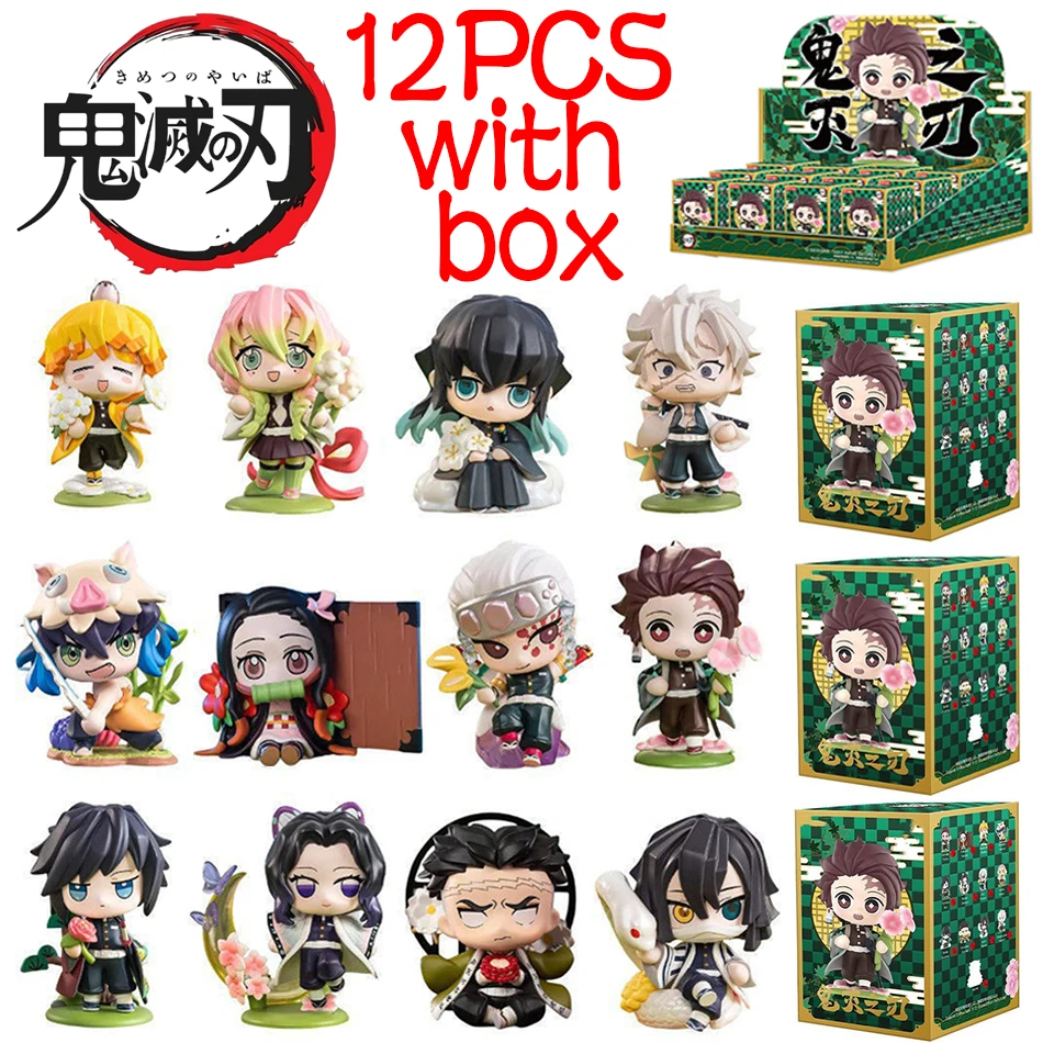 Anime Demon Slayer Blind Box Figure Tanjiro Kamado Nezuko cartoon PVC Model Desktop Ornament Child Christmas Halloween Gift12PCS
Anime Demon Slayer Blind Box Figure Tanjiro Kamado Nezuko cartoon PVC Model Desktop Ornament Child Christmas Halloween Gift12PCS