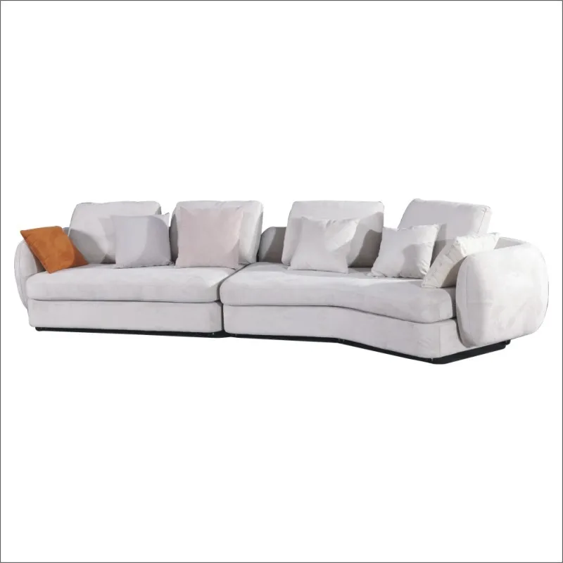 Fabric curved sofa light luxury living room furniture
Fabric curved sofa light luxury living room furniture