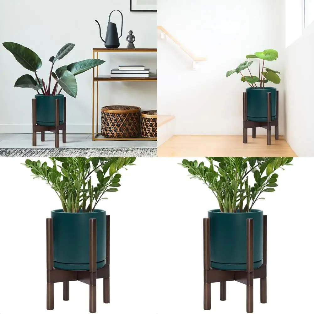 8-дюймовое круглое кашпо из орехового дерева с подставкой из бирюзового дерева
8-дюймовое круглое кашпо из орехового дерева с подставкой из бирюзового дерева