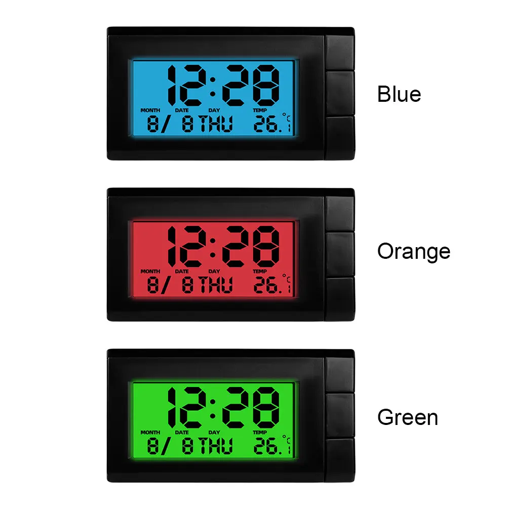 Digital Thermometer LCD Display Car Electronic Watch Luminous Auto Digital Calendar 2 in 1 for Car Accessories for Vehicle Parts
Digital Thermometer LCD Display Car Electronic Watch Luminous Auto Digital Calendar 2 in 1 for Car Accessories for Vehicle Parts